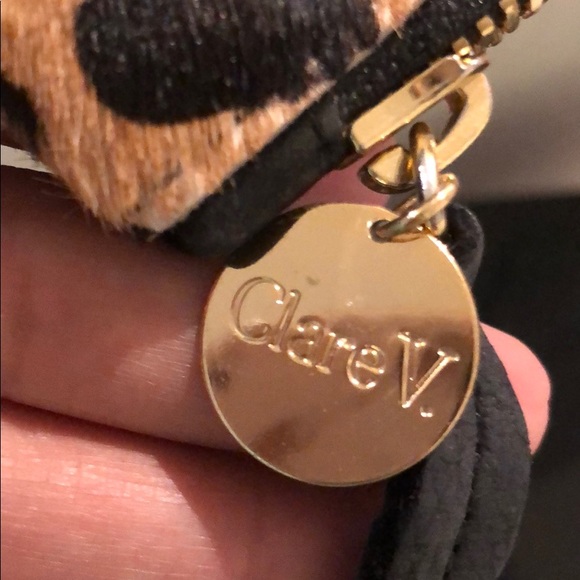 RARE CLARE V Oversized LEOPARD BAG - Picture 5 of 6